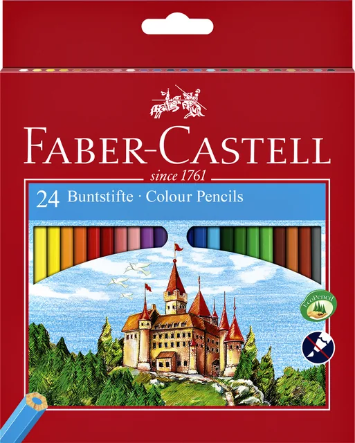 Kleurpotlood Faber-Castell 24st assorti