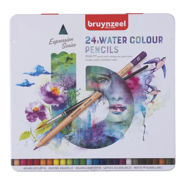 Kleurpotlood Bruynzeel Expression aquarel 24st ass