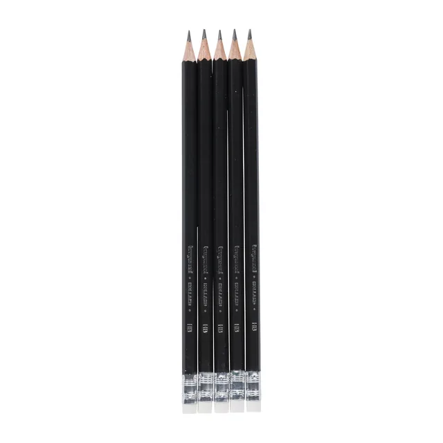 Potlood Bruynzeel Teens HB met gum 5 stuks