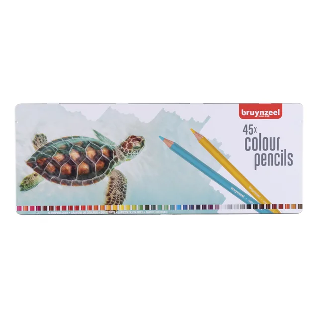 Kleurpotlood Bruynzeel schildpad blik 45st ass