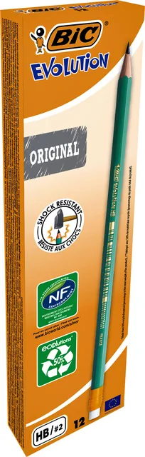 Potlood Bic Evolution ecolutions 655 HB met gumtop