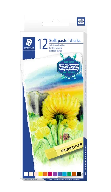 Pastelkrijt Staedtler karat zacht ass
