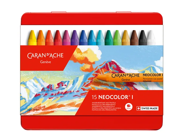 Waskrijt Caran d Ache neocolor I 15st ass