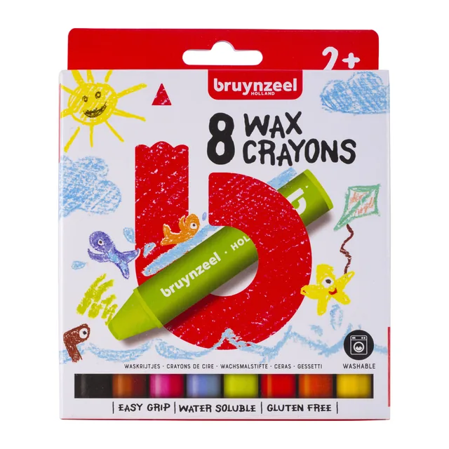 Waskrijt Bruynzeel Kids Pocoyo 8st assorti