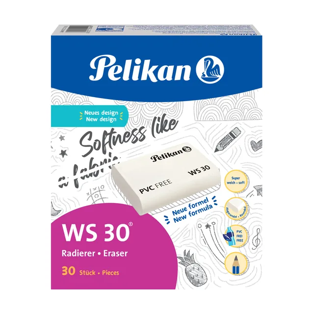Gum Pelikan ws30 zacht 37x30x9mm
