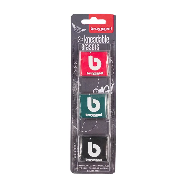 Kneedgum Bruynzeel Teens set 3 kleuren