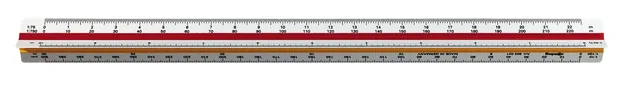 Reductieschaalstok rOtring  3kntig architect 30cm