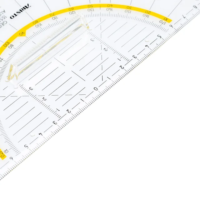 Geodriehoek Aristo 1555/2 225mm met greep