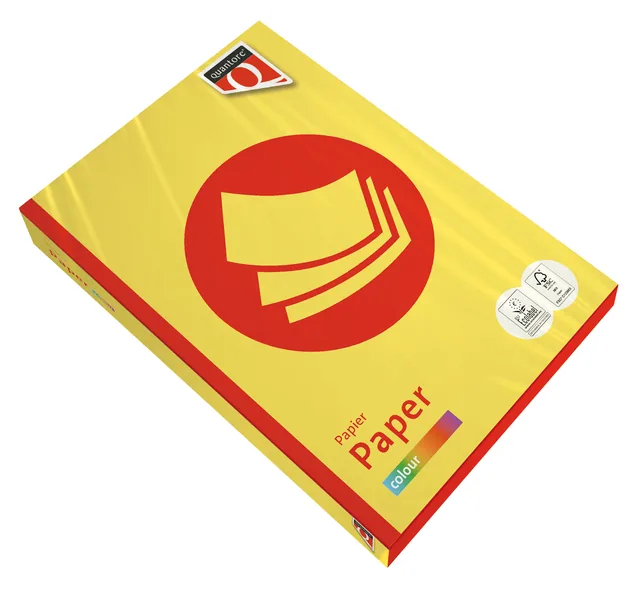 Kopieerpapier Quantore Colour A4 120gr zwavelgeel