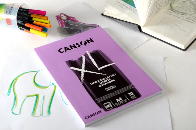 Markerpapier Canson XL Marker 70gr A4 extra wit
