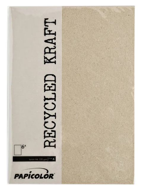 Kopieerpapier Papicolor A4 220gr kraft grijs