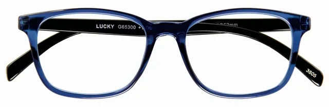 Leesbril I Need You +2.50dpt Lucky blauw-zwart