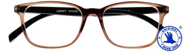 Leesbril I Need You +2.00dpt Lucky bruin-zwart