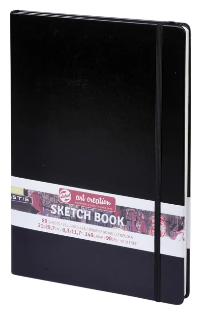 Schetsboek Talens Art Creation zwart 21x30 cm