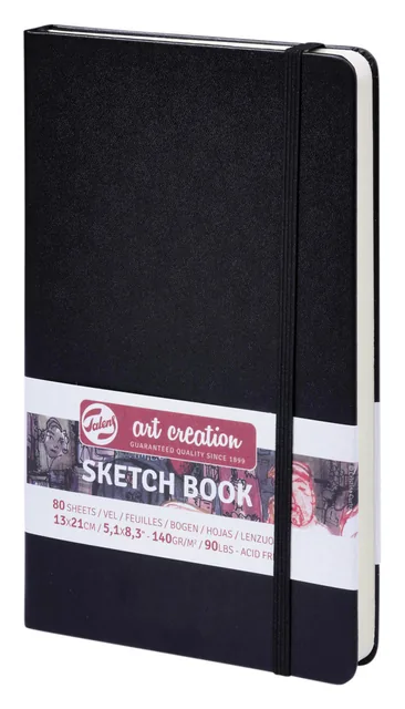 Schetsboek Talens Art Creation zwart 13x21 cm