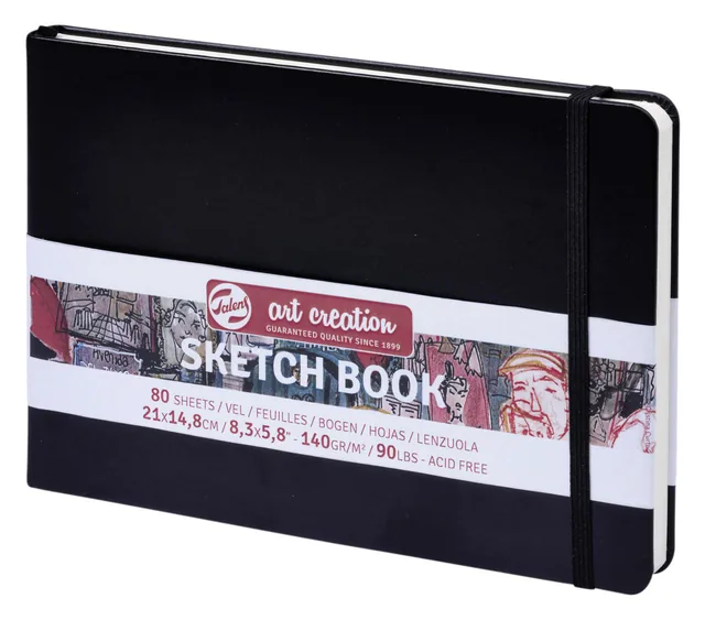 Schetsboek Talens Art Creation zwart 21x15 cm