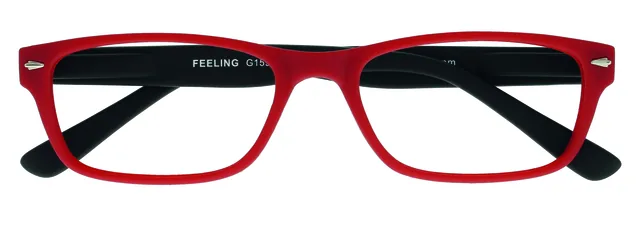 Leesbril I Need You +1.00dpt Feeling rood-zwart