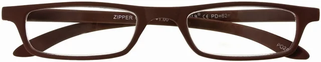 Leesbril I Need You +1.50dpt Zipper bruin