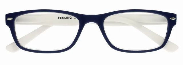 Leesbril I Need You +2.00dpt Feeling blauw-wit