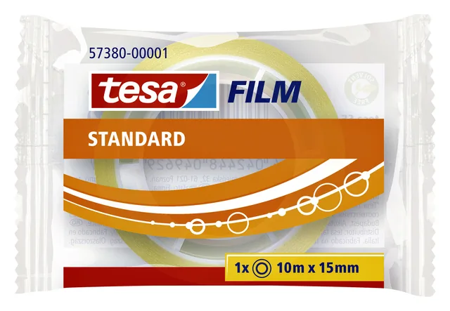 Plakband tesafilm Standaard 10mx15mm transparant