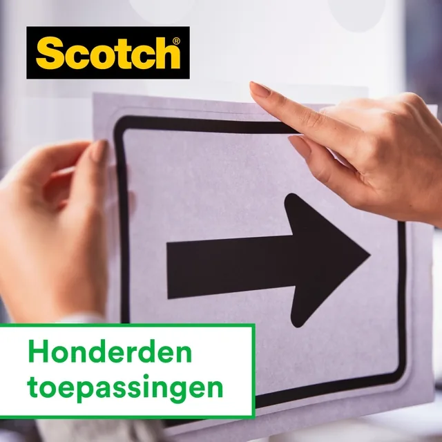 Plakband Scotch Magic 810 19mmx33m tr  4 rollen