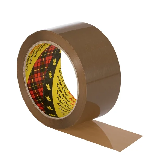 Verpakkingstape Scotch 371 50mmx66m bruin PP 6rol