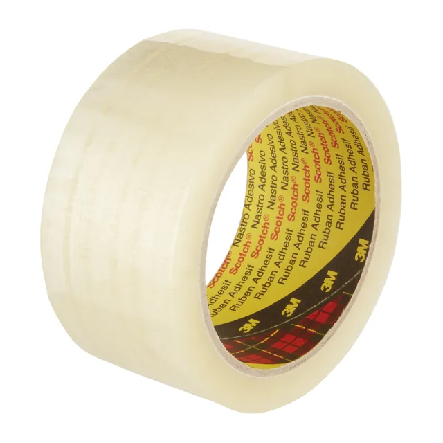 Verpakkingstape Scotch 371 50mmx66m tr PP 6rol
