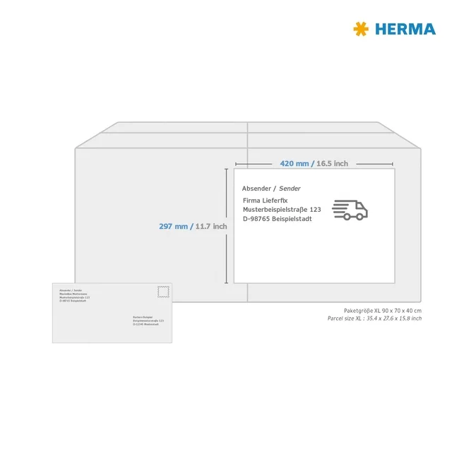 Etiket HERMA 8692 A3 420x297mm 100st