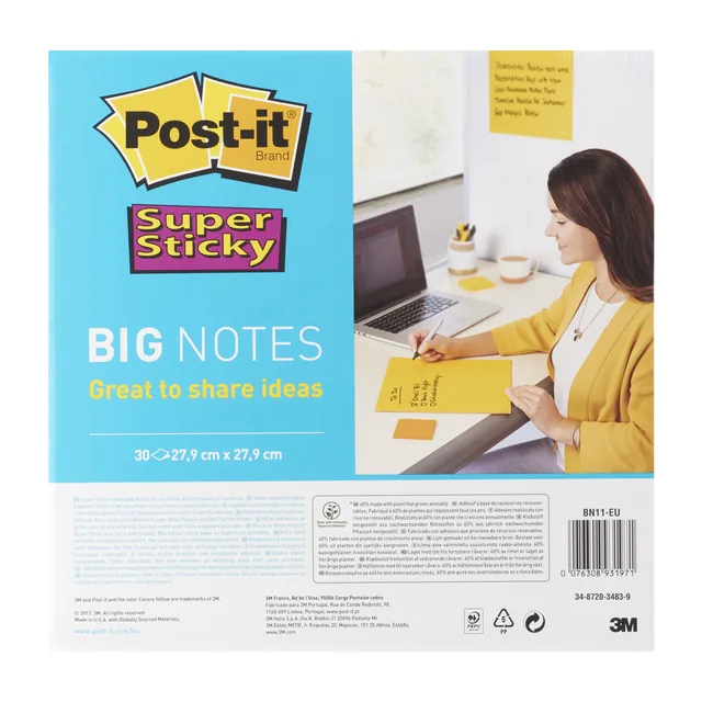 Memoblok Post-it Super Sticky Big Notes gl 279mm
