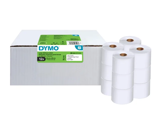 Etiket Dymo LabelWriter adressering 36x89 12st wit