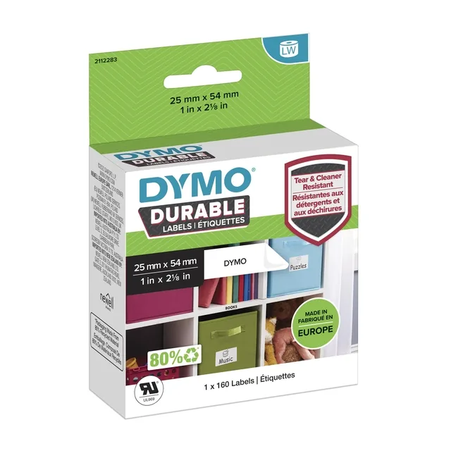 Etiket Dymo LabelWriter industrieel 25x54 wit