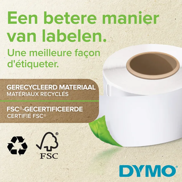 Etiket Dymo LabelWriter multifunctioneel 13x25 wit