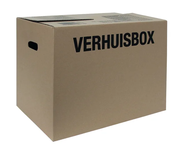 Verhuisdoos IEZZY 480x320x360 enkelgolf bruin 3mm