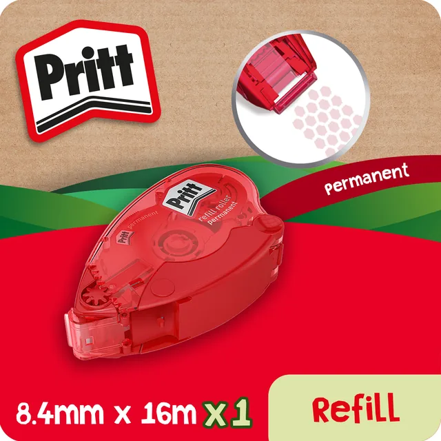 Lijmroller Pritt Compact permanent 10m