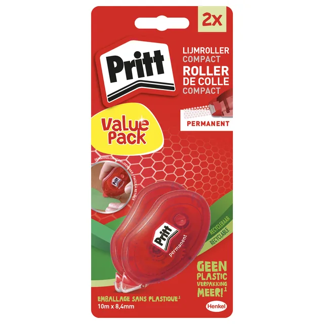 Lijmroller Pritt compact permanent duo