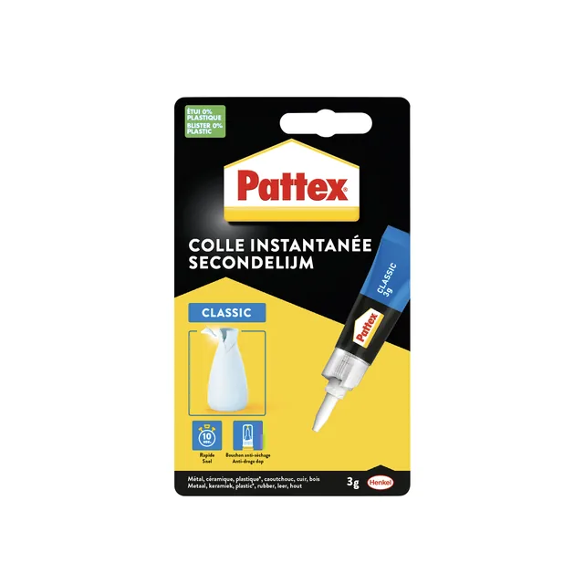 Secondenlijm Pattex tube 3gr