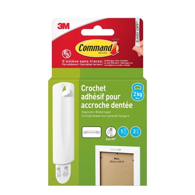 Haak Command knststf incl bevestigingsstrip