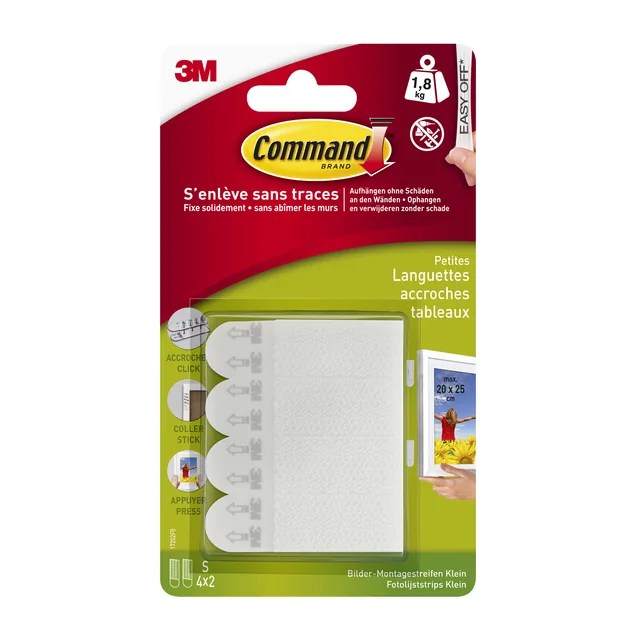 Bevestigingsstrip Command klik vast klein 1.8kg wt