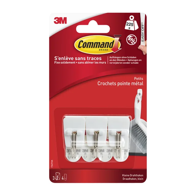 Draadhaak Command incl bevestigingsstrip 3st