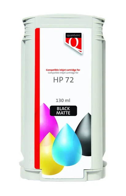 Inktcartridge Quantore HP 72 C9403A mat zwart