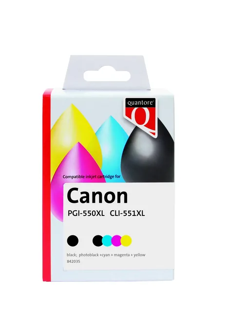 Inktcartridge Quantore Canon Pgi-550XL Cli-551XL