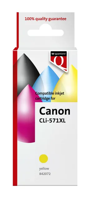 Inktcartridge Quantore Canon Cli-571XL geel