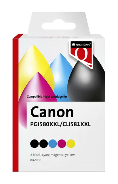 Inktcartridge Quantore Canon Cli581XXL zw+kl