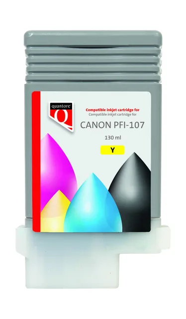 Inktcartridge Quantore Canon PFI-107 geel