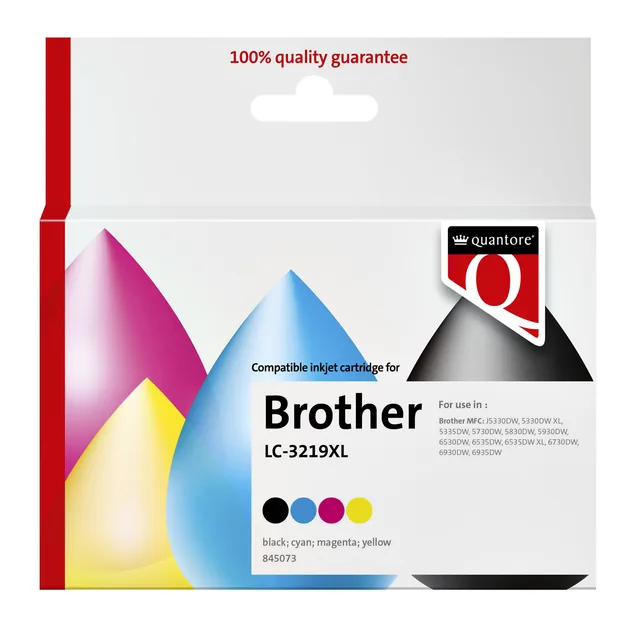 Inktcartridge Quantore Brother Lc-3219XL zw+3kl