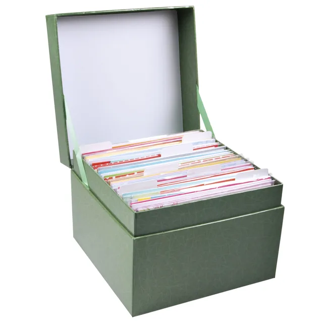 Wenskaartbox Paperclip inclusief 75 kaarten