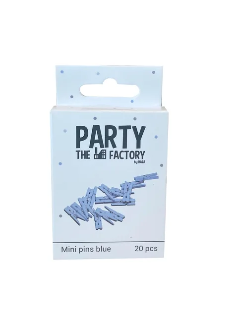 Knijpers Haza mini blauw zak 20 stuks