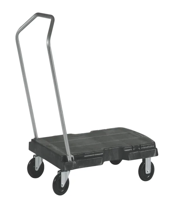 Transportkar Rubbermaid Triple Trolley 227kg zwart