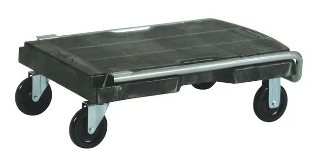 Transportkar Rubbermaid Triple Trolley 227kg zwart