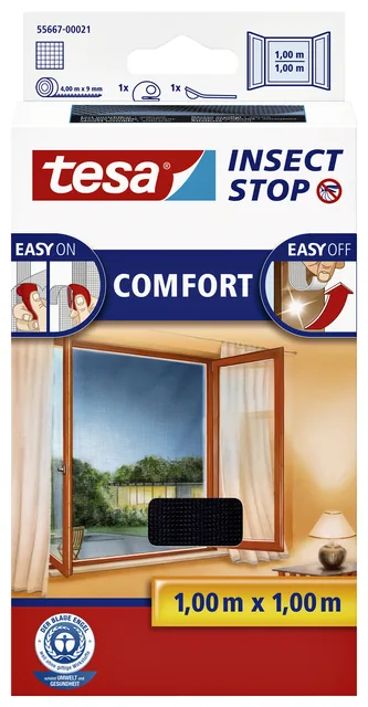 Insectenhor tesa raam 1x1m antraciet